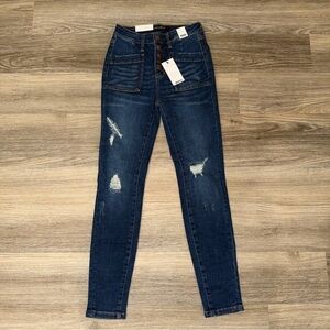 NWT Judy Blue Center Stage Jeans High Waisted Skinny Fit Size 0